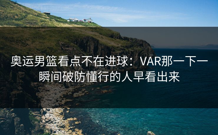 奥运男篮看点不在进球：VAR那一下一瞬间破防懂行的人早看出来